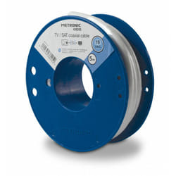 Metronic - Câble tv coaxial bobine 19 vatc 5 m - blanc