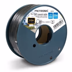 Metronic 438253, 25 m, Noir