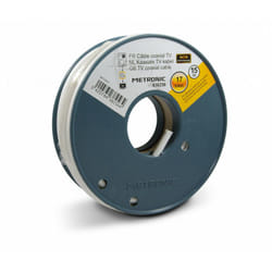 Metronic - Câble tv coaxial bobine 17 VAtC 15 m - blanc