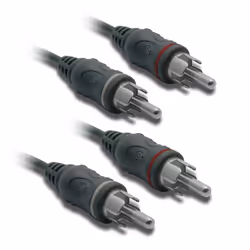 Metronic 470066, 2 x RCA, Mâle, 2 x RCA, Mâle, 4 m, Noir