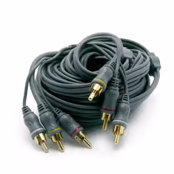 Cordon Audio 3 RCA M / 3 RCA M - METRONIC - 5m - Couleur Verte - Connecteurs RCA