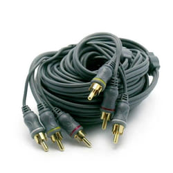 Cordon Audio 3 RCA M / 3 RCA M - METRONIC - 5m - Couleur Verte - Connecteurs RCA