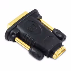 Metronic 470302 changeur de genre de câble DVI-D HDMI Noir