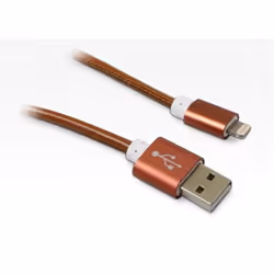 Metronic 471046, 1 m, Lightning, USB A, Mâle, Mâle, Marron