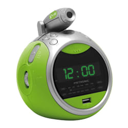 Metronic 477017 Radio portable Horloge Numérique Vert