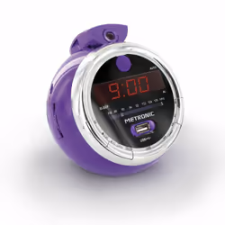 Grâce à ce radio réveil avec port USB, choisissez de vous réveiller avec : la traditionnelle alarme, votre radio favorite, ou ...
