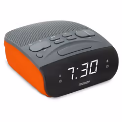 ORANGE DOUBLE ALARME FONCTION SLEEP FONCTION SNOOZE Ce radio réveil double alarme a été conçu pour être très simple d'utilisa ...