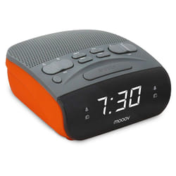 Metronic - Radio-réveil Duo colors fm double alarme - orange