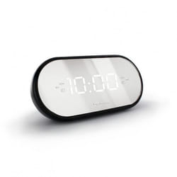 Metronic 477037 réveille-matin Réveil numérique Noir, Miroir