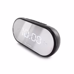 Metronic 477037 réveille-matin Réveil numérique Noir, Miroir