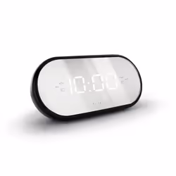 Metronic 477037 réveille-matin Réveil numérique Noir, Miroir