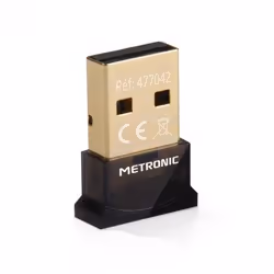 Metronic 477042, Sans fil, USB, Bluetooth, Noir
