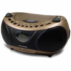 Metronic 477106, Analogique, AM, FM, Lecteur, CD, CD-R, CD-RW, 2 W, LCD