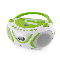 Metronic 477108 Lecteur de CD Lecteur CD portable Vert, Blanc