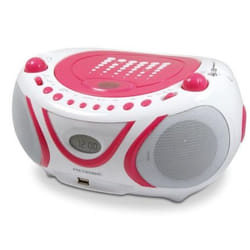 Metronic 477109 Système stéréo portable Analogique 2 W AM, FM Rose Lecture de MP3