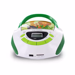 Metronic 477144 Lecteur de CD Lecteur CD portable Vert, Blanc