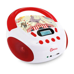 Metronic - Lecteur cd MP3 Circus enfant avec port usb - Rouge