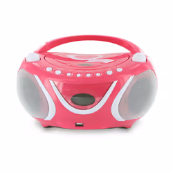 Metronic 477148 Lecteur de CD Lecteur CD portable Rose, Blanc - Vue supplémentaire 5