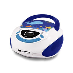 Metronic 477170 Lecteur de CD Lecteur CD portable Bleu, Blanc