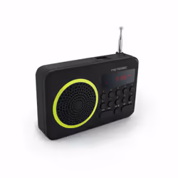 PORT USB LECTEUR DE CARTE MICRO SD Grâce à cette petite radio FM qui vous suivra partout, travaillez, bricolez, cuisinez touj ...