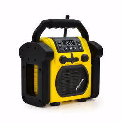 Metronic - Radio de chantier Billy fm, Bluetooth, batterie de secours - jaune et noir