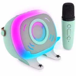 L'expérience du karaoké prend une nouvelle dimension avec l'enceinte Charlie. Dotée d'un éclairage vibrant et d'un micro à ef ...