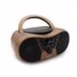 Lecteur CD Copper & Black avec radio FM port USB fonctions sleep et ID3