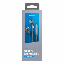 MOOOV 493162 écouteur/casque Écouteurs Avec fil Ecouteurs Appels/Musique/Sport/Au quotidien Gris