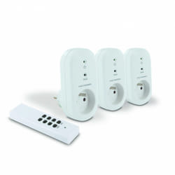 Prise télécommandées (lot de 3) 2300 W + télécommande