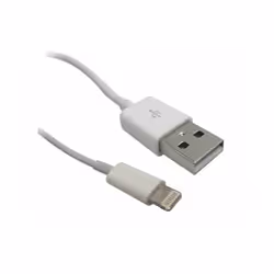 Metronic 495213, 1 m, Lightning, USB A, Mâle, Mâle, Blanc