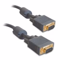 Metronic 3m HD-15 M/M, 3 m, VGA (D-Sub), VGA (D-Sub), Noir, Mâle/Mâle
