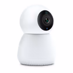 La caméra rotative intelligente Wi-Fi surveille votre foyer à 360° en votre absence et vous alerte en cas d'intrusion. De jou ...