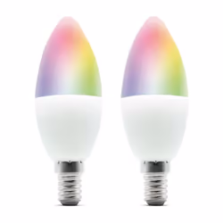 Lampoule intelligente Wi-Fi E14 LED permet de contrôler l'éclairage, de choisir sa couleur et son intensité lumineuse avec so ...
