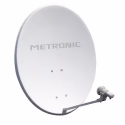 Metronic 498450, 10,7 - 12,75 GHz, 9.75 - 10.6 GHz, 40 dBi, Blanc, 100 cm, 1000 mm