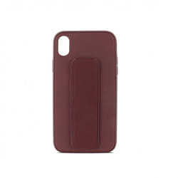 Coque semi-rigide magnétique avec support pour iphone XR - bordeaux