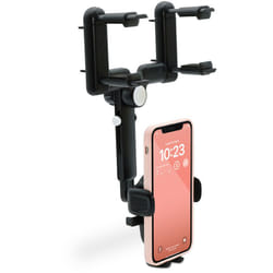 Mooov - Support de téléphone télescopique pour rétroviseur central - noir
