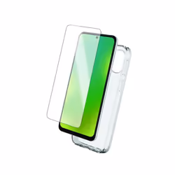 Pack protection - MOOOV - Moto G34 5G - Coque souple transparente - Verre trempé 9H - Anti-reflets