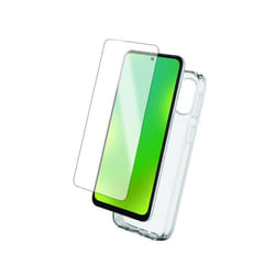 Pack protection - MOOOV - Moto G34 5G - Coque souple transparente - Verre trempé 9H - Anti-reflets