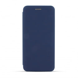 Etui folio Soft Touch pour Samsung A12 - bleu