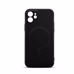 Coque souple compatible MagSafe pour iPhone 12/12 PRO - noire
