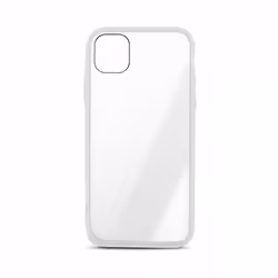 Coque semi-rigide Color Edge pour iPhone 12 MINI - contour blanc