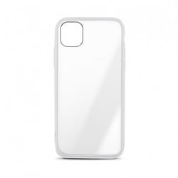 Coque semi-rigide Color Edge pour iPhone 12 MINI - contour blanc