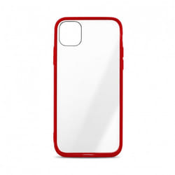 Coque semi-rigide Color Edge pour iPhone 12 MINI - MOOOV - Rouge - Protection antichoc et élégante