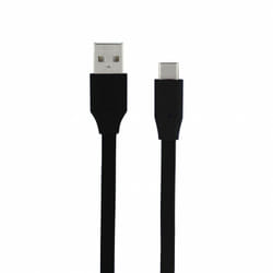 Metronic - Câble usb-c /usb-a plat 2 m - noir
