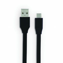 Câble usb-c /usb-a plat 3 m - noir