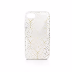 Coque Glam Chic semi-rigide géométrique pour iPhone 6/6s/7/8/SE20/SE22 - or Or