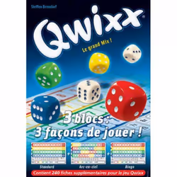 Gigamic Qwixx - Recharge Bloc De Score (3X80 Fiches)