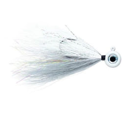 Hameçon VMC Moontl Jig 7158 SHAD 3.5G - Lot de 2 - Blanc/Noir - Taille 2/0