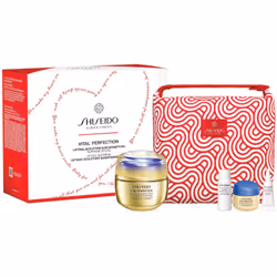 Tout le nécessaire pour une belle peau en un seul produit. Le coffret cosmétique Shiseido Vital Perfection ne contient pas un ...