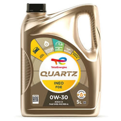 Huile Moteur Synthèse 0W30 - Total Quartz Ineo FDE - Fuel Economy - Low SAPS - 5L